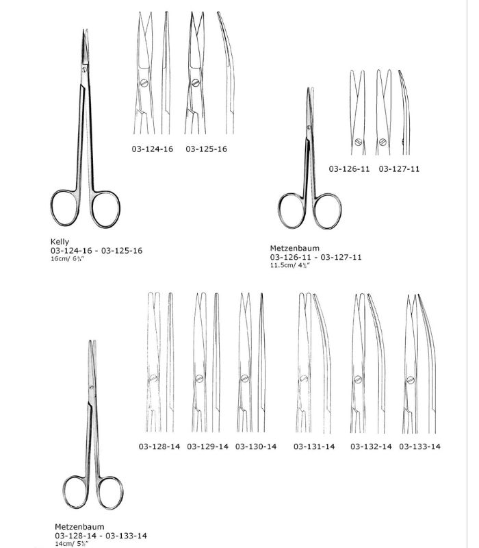 Operating Scissors, Dissecting Scissors