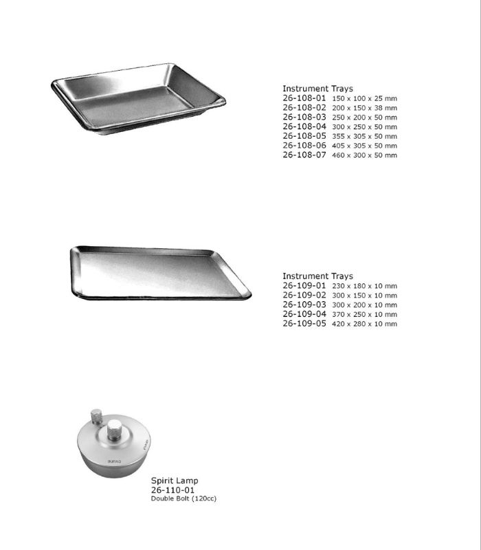 Instrument Storing Trays